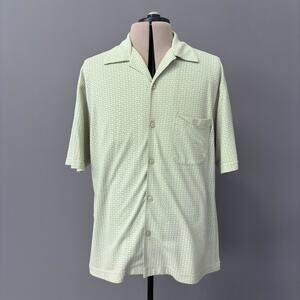 Mens Short Sleeve Button Front Shirt